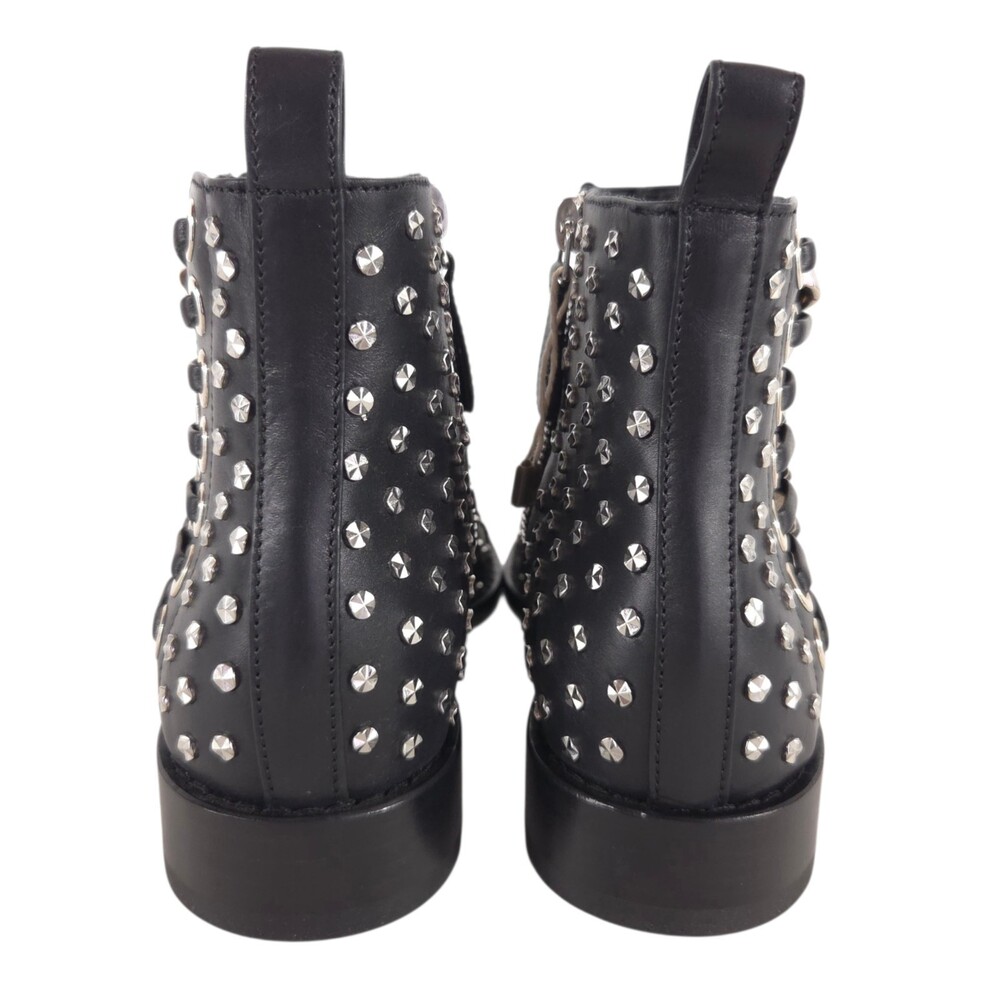 Alexander McQueen Studded Boots US 6 EU 36 Womens Black Silver $1590 - Picture 6 of 11
